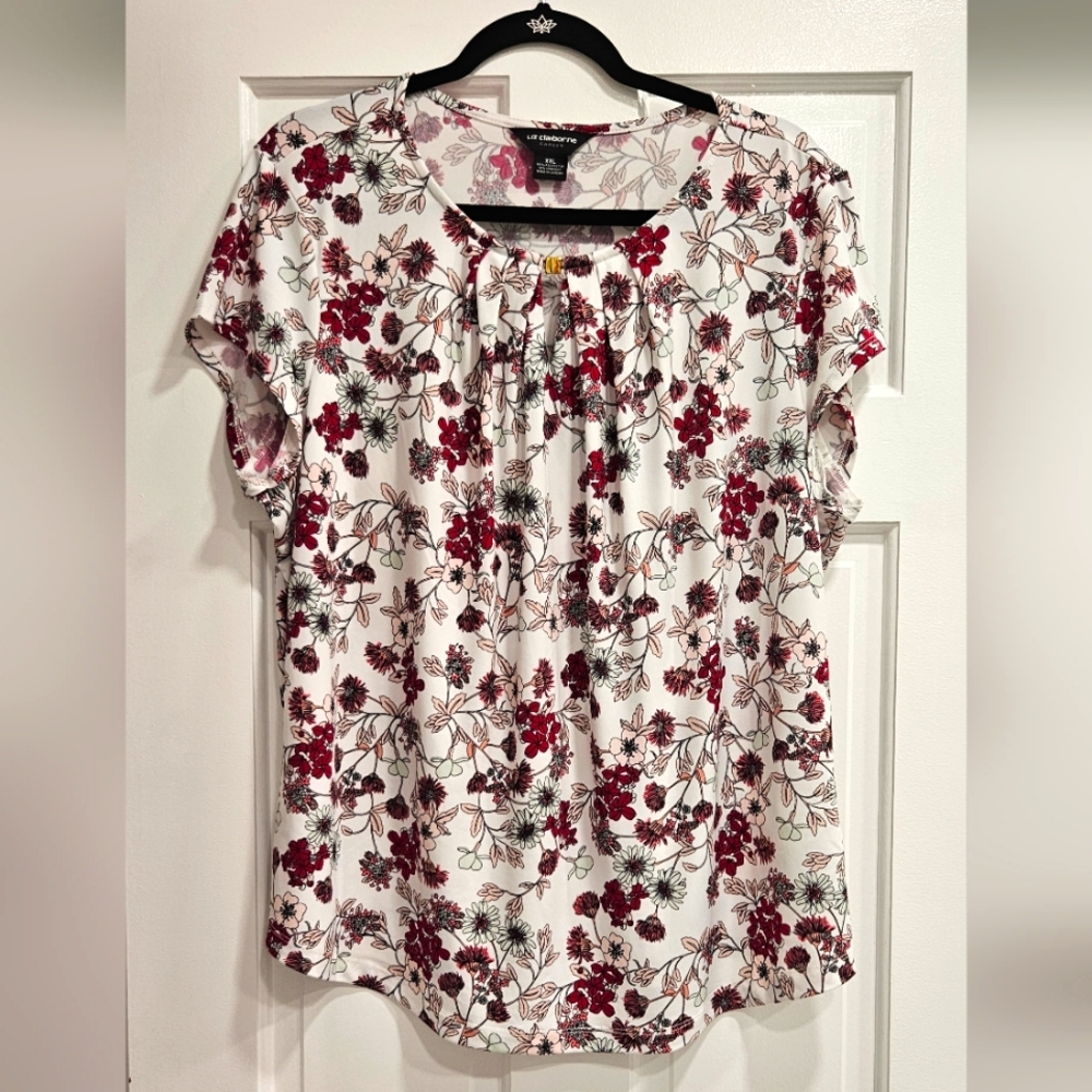 Floral Short Sleeve Blouse